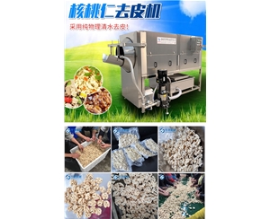 皮仁分離 自動核桃仁去皮機(jī) 核桃仁去衣機(jī)