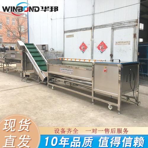 2020全自動紅薯清洗機 華邦機械 紅薯清洗風干成套設(shè)備